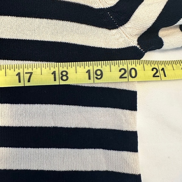 ZARA Striped Sweater – Cream and Black – Size Large - Picture 4 of 5